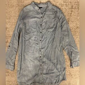 Staccato Blue Jean Collar Button Down Denim Dress